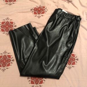 Alfani Faux Leather Trousers